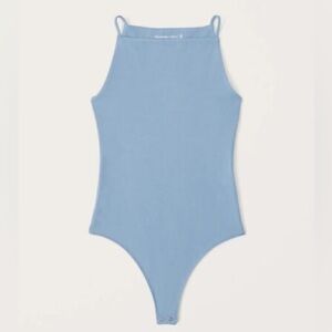 Abercrombie Cotton Seamless Fabric Boatneck Bodysuit - M